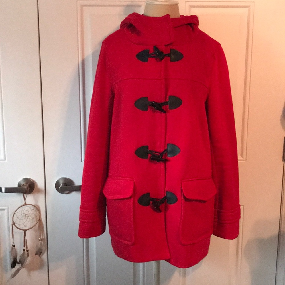 Forever 21 Hooded Peacoat